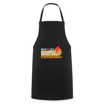 Basketball Spruch Motiv I Basketballer - Kochschürze - Schwarz - Vorne - AI Model Male 185 dark (185cm)