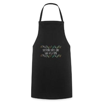 Soothing Souls One Sage At A Time Smudge Sticks - Cooking Apron - black - Front - AI Model Male 185 dark (185cm)