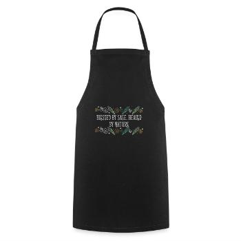 By Sage Healed By Nature Smudge Sticks - Cooking Apron - black - Front - AI Model Male 185 dark (185cm)