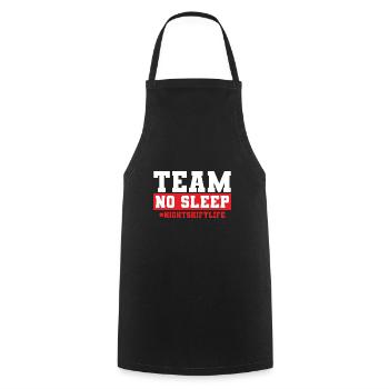 Night Shift Nurse - Cooking Apron - black - Front - AI Model Male 185 dark (185cm)