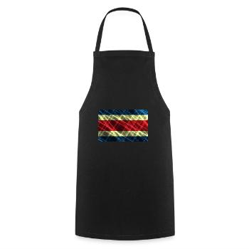 Costa Rica - Cooking Apron - black - Front - AI Model Male 185 dark (185cm)
