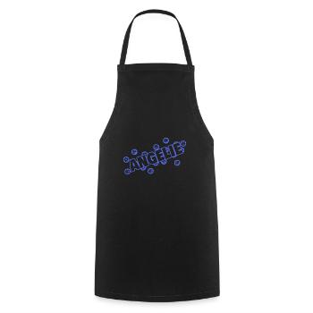 Hearts for Angelie Love Heart - Cooking Apron - black - Front - AI Model Male 185 dark (185cm)