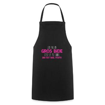 J ai Pas Un Gros Bide Tee Shirt Qui Est Mal Foutu - Tablier de cuisine - noir - Devant - AI Model Male 185 dark (185cm)
