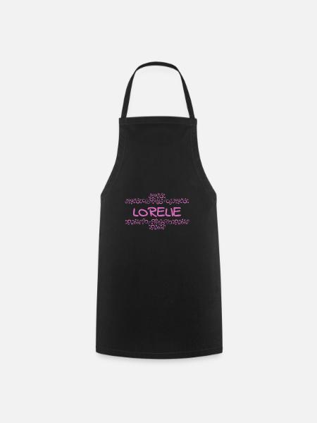 Vorname Lorelie - Kochschürze - Schwarz