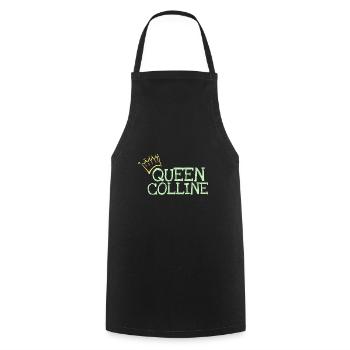 Prénom Colline - Tablier de cuisine - noir - Devant - AI Model Male 185 dark (185cm)