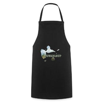 Gwadoup Ile Fantastique De la Caraïbe - Tablier de cuisine - noir - Devant - AI Model Male 185 dark (185cm)