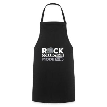 Rockhound Geology Rock Collecting Stone Collectors - Cooking Apron - black - Front - AI Model Male 185 dark (185cm)