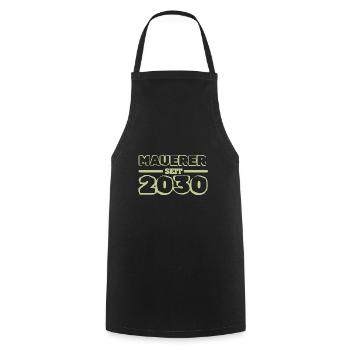 2030 - Kochschürze - Schwarz - Vorne - AI Model Male 185 dark (185cm)