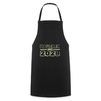 2028 - Cooking Apron - black - Front - AI Model Male 185 dark (185cm)