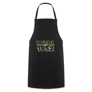 Maurer 1952 - Cooking Apron - black - Front - AI Model Male 185 dark (185cm)