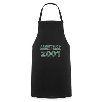 2001 - Cooking Apron - black - Front - AI Model Male 185 dark (185cm)