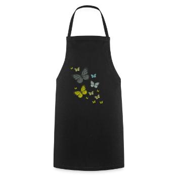 Papillon Papillon Papillon Enfants - Tablier de cuisine - noir - Devant - AI Model Male 185 dark (185cm)