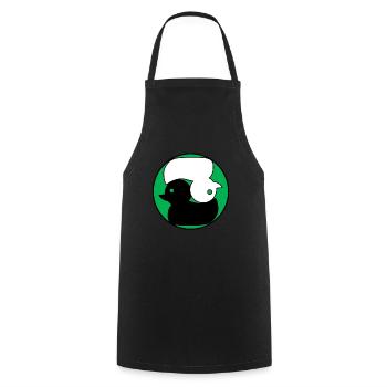 Green Duck Japan Zen - Cooking Apron - black - Front - AI Model Male 185 dark (185cm)