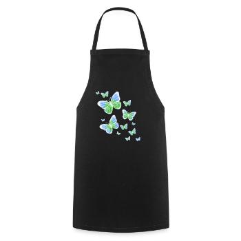Papillon Papillon Coloré Enfants Animal - Tablier de cuisine - noir - Devant - AI Model Male 185 dark (185cm)