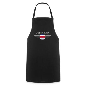 Costa Rica Style Design T-Shirt - Cooking Apron - black - Front - AI Model Male 185 dark (185cm)