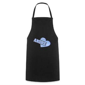 Gold Andre - Cooking Apron - black - Front - AI Model Male 185 dark (185cm)