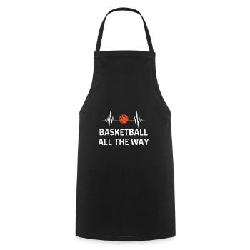 Basketball Spieler Basketballer Sprüche Geschenk - Kochschürze - Schwarz - Vorne - AI Model Male 185 dark (185cm)