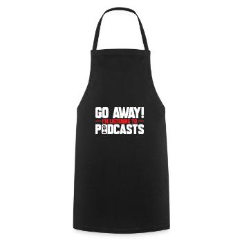 Podcaster Podcast - Cooking Apron - black - Front - AI Model Male 185 dark (185cm)