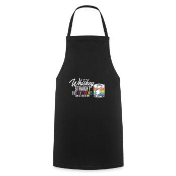 I Like My Whiskey Straight Gender Equality LGBT - Kochschürze - Schwarz - Vorne - AI Model Male 185 dark (185cm)