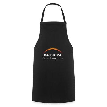 Total Solar Eclipse Path of Totality New - Cooking Apron - black - Front - AI Model Male 185 dark (185cm)