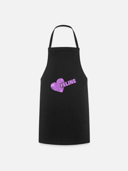Geschenk für Feline - Kochschürze - Schwarz