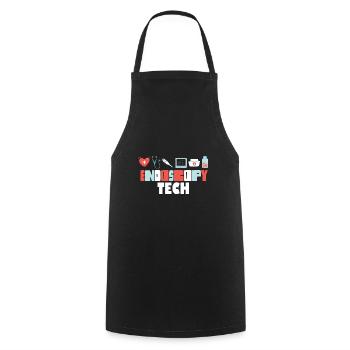 Endoscopy Tech Proud Registered Gastro Nurse Squad - Cooking Apron - black - Front - AI Model Male 185 dark (185cm)