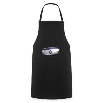 Israel Sayings Flag Gift Idea - Cooking Apron - black - Front - AI Model Male 185 dark (185cm)