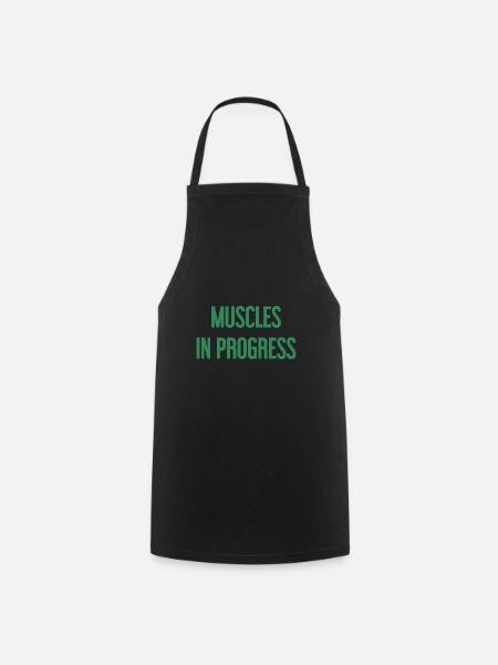 Muscles in Progress - Kochschürze - Schwarz