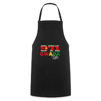 Gwada Style Guadelooupe - Tablier de cuisine - noir - Devant - AI Model Male 185 dark (185cm)