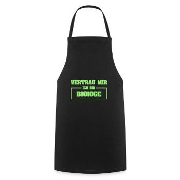Funny Biologist - Cooking Apron - black - Front - AI Model Male 185 dark (185cm)