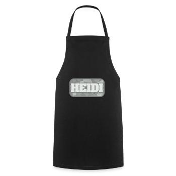 Santé Heidi - Tablier de cuisine - noir - Devant - AI Model Male 185 dark (185cm)