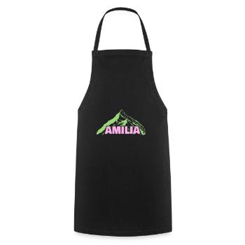 Alpinisme Amilia - Tablier de cuisine - noir - Devant - AI Model Male 185 dark (185cm)
