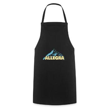 Cadeau pour Allegra - Tablier de cuisine - noir - Devant - AI Model Male 185 dark (185cm)