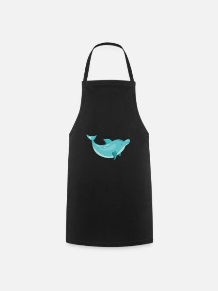 Dauphin Dauphin Dauphin Marsilage - Tablier de cuisine - noir