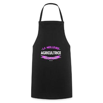 Meilleure agricultrice - Tablier de cuisine - noir - Devant - AI Model Male 185 dark (185cm)