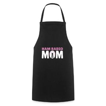 Signal Frequency Radio Amateurs Ham Radio Mom Wome - Cooking Apron - black - Front - AI Model Male 185 dark (185cm)