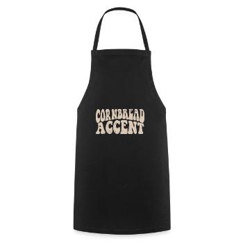 Cornbread Accent Southern Girls Funny Cowboy - Cooking Apron - black - Front - AI Model Male 185 dark (185cm)