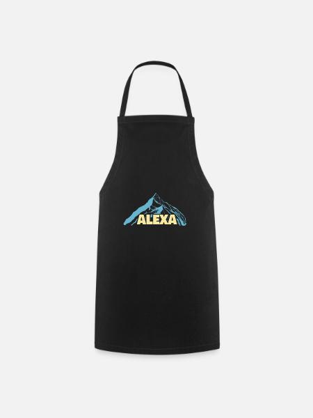Frauenname Alexa - Kochschürze - Schwarz