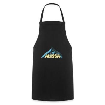 Alissa - Cooking Apron - black - Front - AI Model Male 185 dark (185cm)