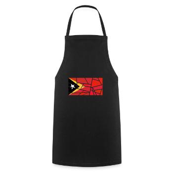 Country Flag East Timor Timor Leste - Cooking Apron - black - Front - AI Model Male 185 dark (185cm)
