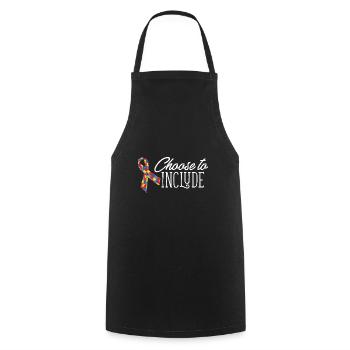 Un enseignant accéléré choisit d’inclure un thérapeute ABA - Tablier de cuisine - noir - Devant - AI Model Male 185 dark (185cm)