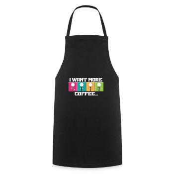 SLP Thérapeute Orthophoniste Je veux - Tablier de cuisine - noir - Devant - AI Model Male 185 dark (185cm)