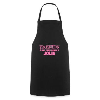 Spruch für Jolie Frauenname Perfektion - Kochschürze - Schwarz - Vorne - AI Model Male 185 dark (185cm)