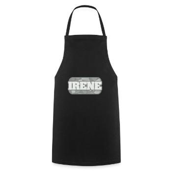 Irene as health - Cooking Apron - black - Front - AI Model Male 185 dark (185cm)