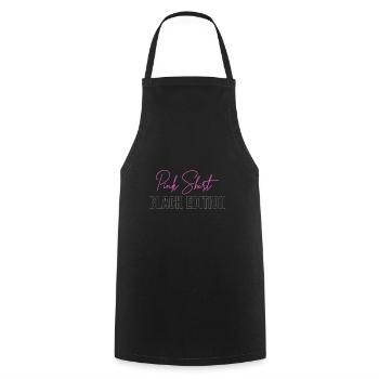 Pink Shirt - Black Edition: Funny design - Cooking Apron - black - Front - AI Model Male 185 dark (185cm)