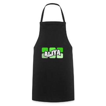 Aliya - Cooking Apron - black - Front - AI Model Male 185 dark (185cm)