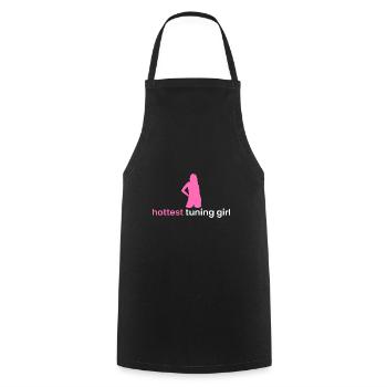 Fille de réglage la plus chaude - Tablier de cuisine - noir - Devant - AI Model Male 185 dark (185cm)