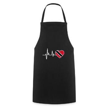 Drapeau de Trinité-et-Tobago - Tablier de cuisine - noir - Devant - AI Model Male 185 dark (185cm)