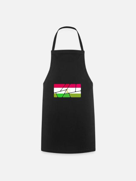 Geschenk für Tadschikistan - Kochschürze - Schwarz