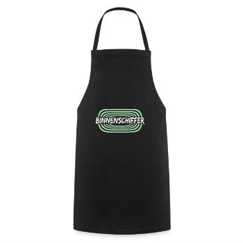 Work Inland waterway skipper - Cooking Apron - black - Front - AI Model Male 185 dark (185cm)